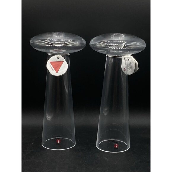 Iittala Other - Iittala Atlas Candle Holders Pair White Harri Koskinen 1996 Finland with Tags